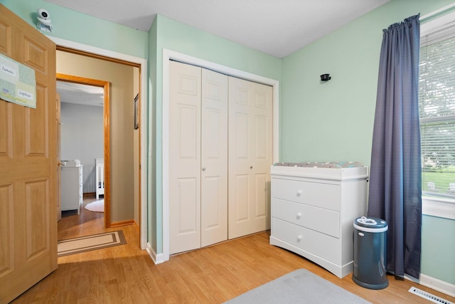 10919 Eagle St NW, Coon Rapids, MN 55433 - bedroom with light wood-style floors and a closet