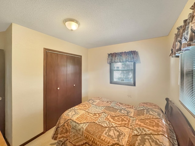 50 Shady Rest Rd, Lake Sarah Twp, MN 56132 - carpeted bedroom with a closet and a textured ceiling