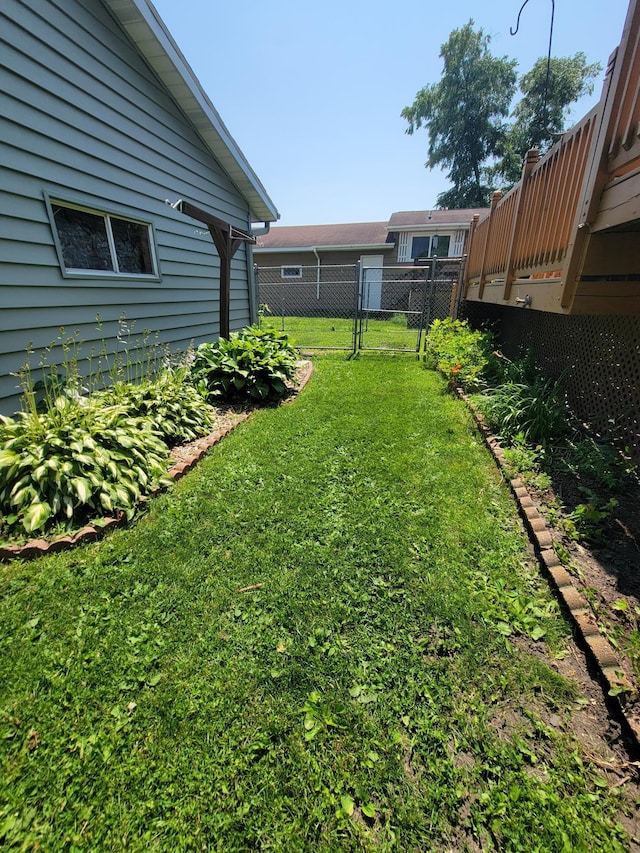 619 3rd St NW, Forest Lake, MN 55025 - view of yard with a gate