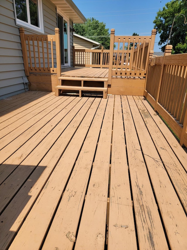 619 3rd St NW, Forest Lake, MN 55025 - view of wooden deck