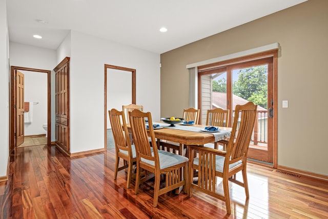 12605 314th St, Lindstrom, MN 55045 - dining area featuring light wood-style flooring and recessed lighting