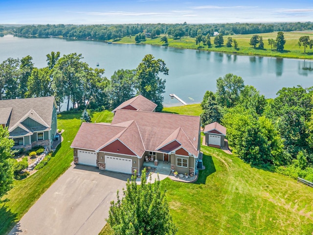 12605 314th St, Lindstrom, MN 55045 - view from above of property featuring a nearby body of water