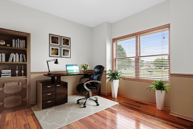 12605 314th St, Lindstrom, MN 55045 - office with wood finished floors and baseboards