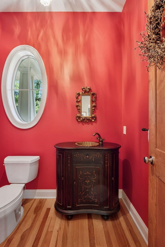 17244 Valley Rd, Eden Prairie, MN 55347 - bathroom with wood finished floors and vanity