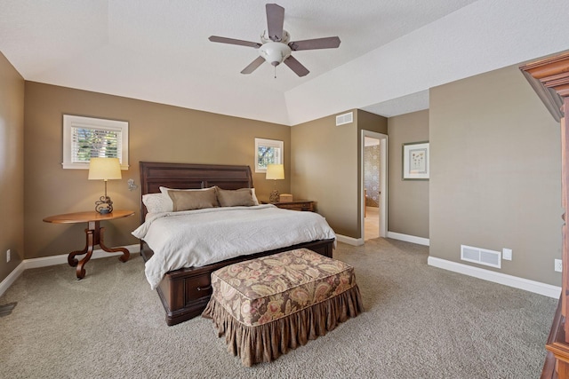 17244 Valley Rd, Eden Prairie, MN 55347 - bedroom with light carpet and ceiling fan