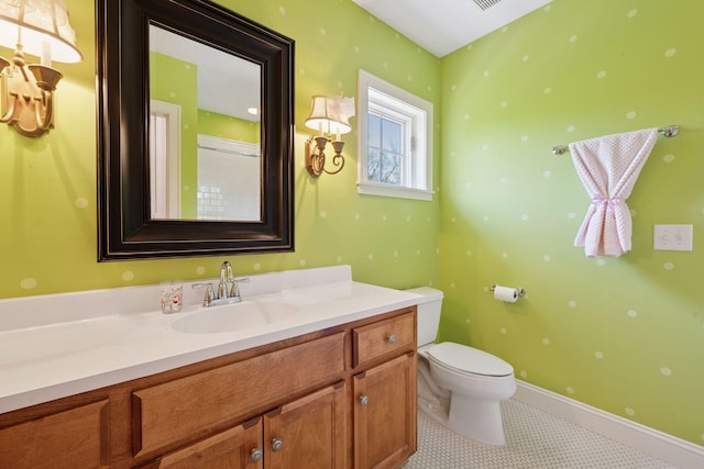 17244 Valley Rd, Eden Prairie, MN 55347 - bathroom featuring vanity and toilet