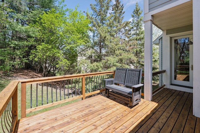 17244 Valley Rd, Eden Prairie, MN 55347 - view of wooden deck