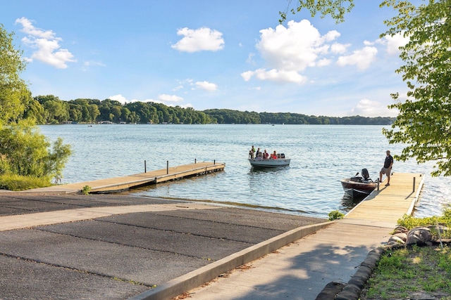 17244 Valley Rd, Eden Prairie, MN 55347 - dock featuring a boat ramp and a water view