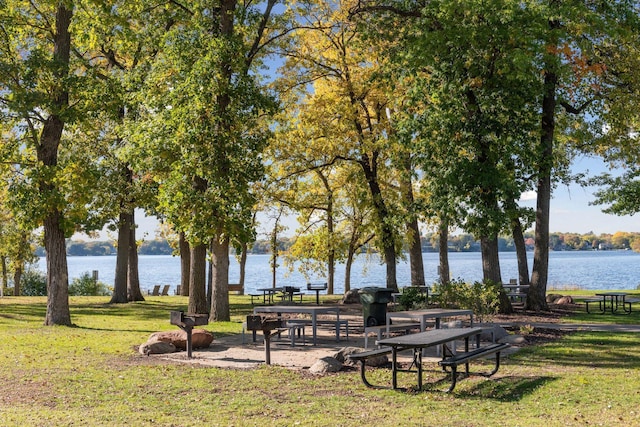 17244 Valley Rd, Eden Prairie, MN 55347 - view of community featuring a yard and a water view