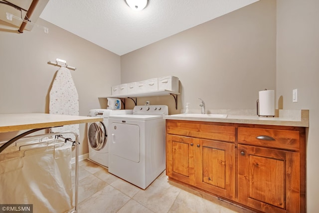 3631 Woodcrest Cir, Eagan, MN 55123 - washroom with washer and dryer and a textured ceiling