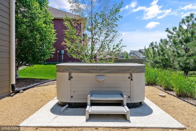 3631 Woodcrest Cir, Eagan, MN 55123 - exterior view of a hot tub