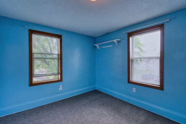 3026 5th Ave E, Hibbing, MN 55746 - empty room featuring a textured ceiling, healthy amount of natural light, and carpet