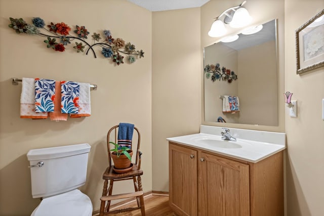 10931 185th Cir NW, Elk River, MN 55330 - half bath with vanity and wood finished floors