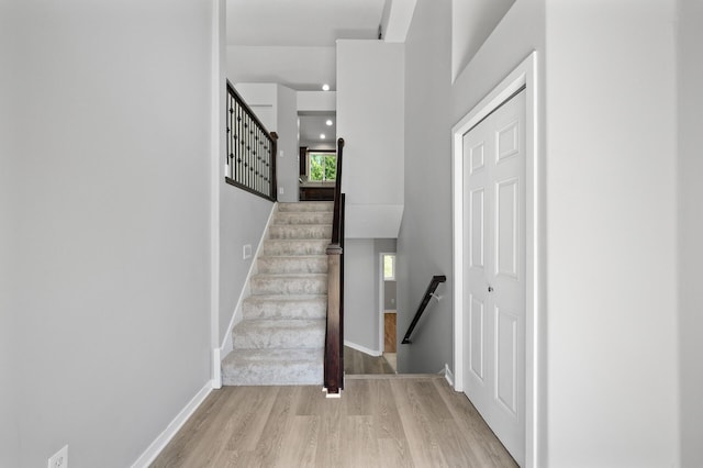509 2nd St S, Montrose, MN 55363 - stairs featuring wood finished floors and baseboards