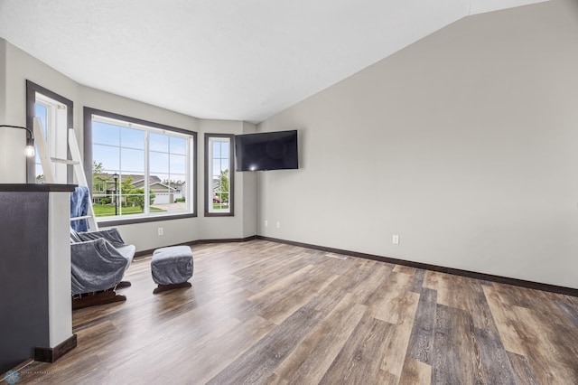 4416 10th St W, Fargo, ND 58078 - unfurnished bedroom with wood finished floors and vaulted ceiling