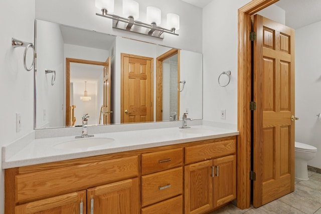 4301 Overlook Dr, Bloomington, MN 55437 - full bath featuring double vanity and tile patterned floors