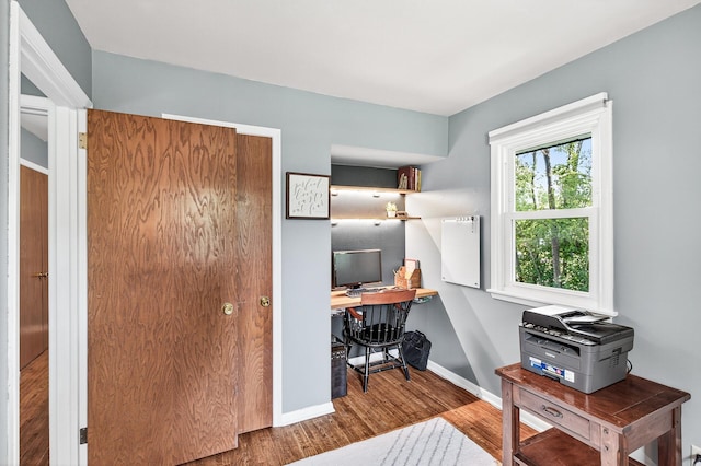 4309 78th Ave N, Brooklyn Park, MN 55443 - office featuring wood finished floors and baseboards