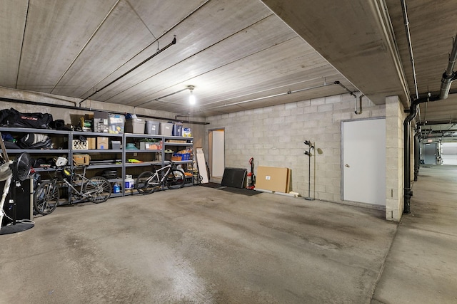 4940 Underwood Ln N Unit 4940B, Plymouth, MN 55442 - garage with concrete block wall