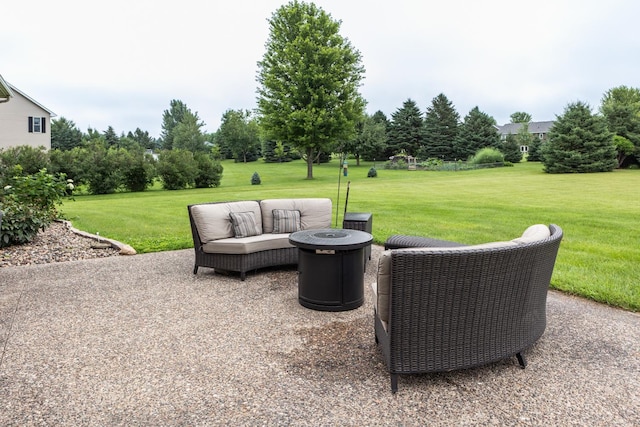 1902 11th Ave NE, Kasson, MN 55944 - view of patio with an outdoor fire pit