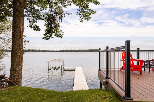 4236 Smith Lake Rd SE, Osakis, MN 56360 - dock area featuring a water view