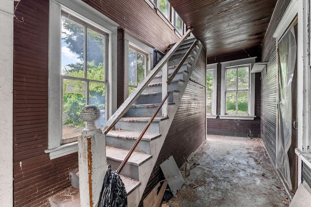 2416 13th Ave S, Minneapolis, MN 55404 - stairs featuring healthy amount of natural light