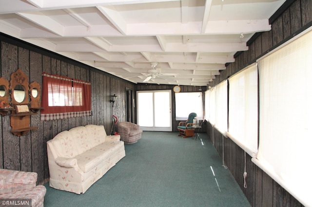 5327 53rd Ave N, Crystal, MN 55429 - sunroom / solarium with ceiling fan, plenty of natural light, and beam ceiling