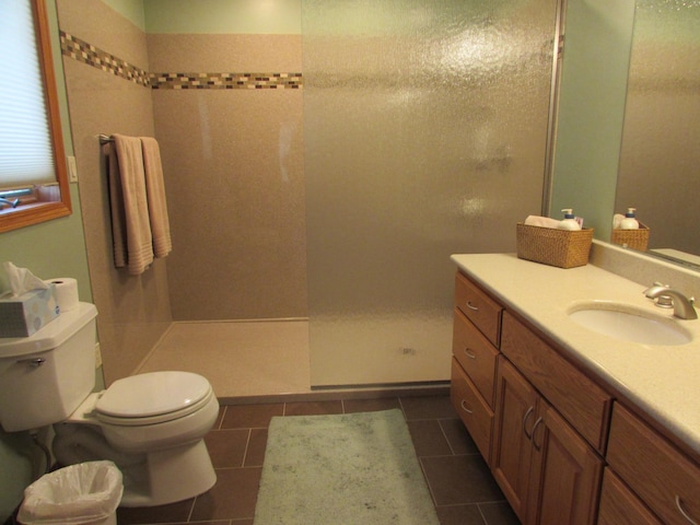 1575 Cornerstone Ln, Owatonna, MN 55060 - full bath featuring walk in shower, vanity, and tile patterned floors