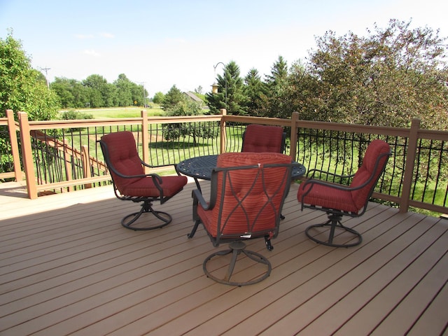 1575 Cornerstone Ln, Owatonna, MN 55060 - view of wooden terrace