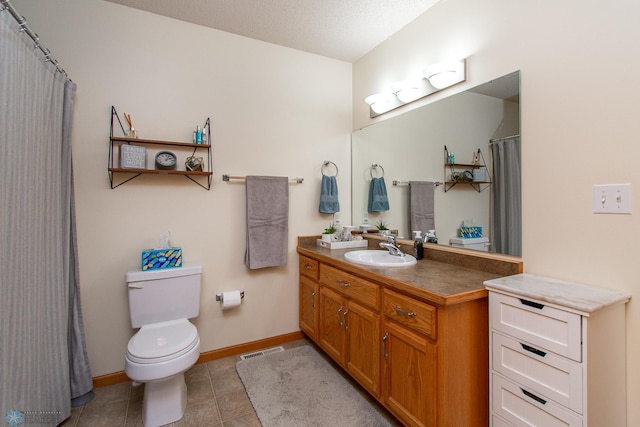 3590 Fillmore St S, Fargo, ND 58104 - full bathroom featuring vanity, tile patterned flooring, and a shower with shower curtain
