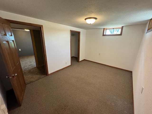 90760 US Highway 71, Christiania Twp, MN 56101 - below grade area featuring carpet flooring and a textured ceiling