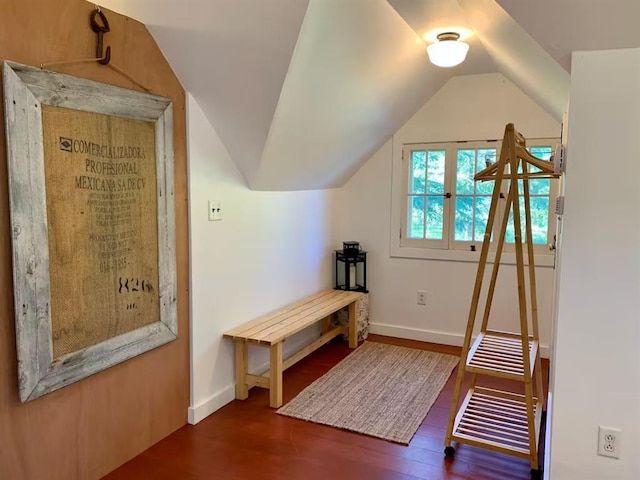 5607 Skogvei Rd, Duluth, MN 55803 - additional living space with wood finished floors and vaulted ceiling