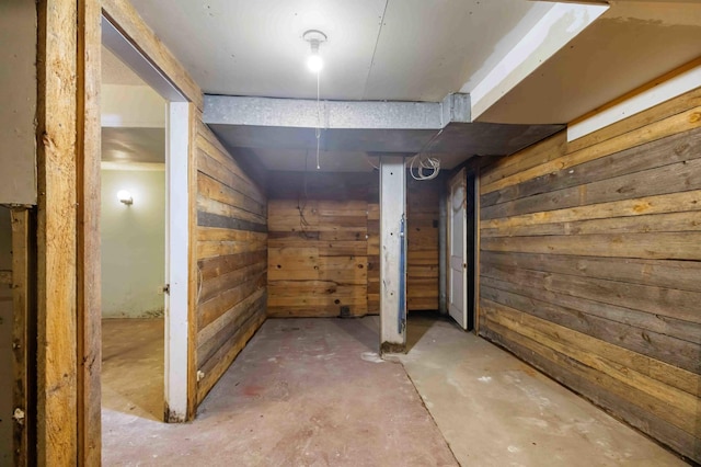 13425 Pillager Dam Rd SW, Sylvan Twp, MN 56473 - unfinished below grade area featuring wood walls
