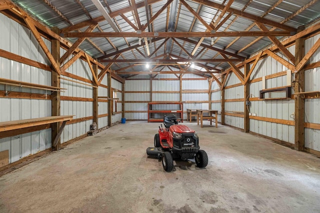 13425 Pillager Dam Rd SW, Sylvan Twp, MN 56473 - garage with metal wall