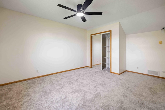 51800 500th St, Menahga, MN 56464 - unfurnished bedroom with carpet flooring, a closet, and a ceiling fan