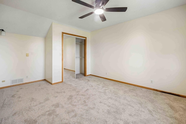 51800 500th St, Menahga, MN 56464 - unfurnished bedroom with carpet flooring, a closet, and ceiling fan