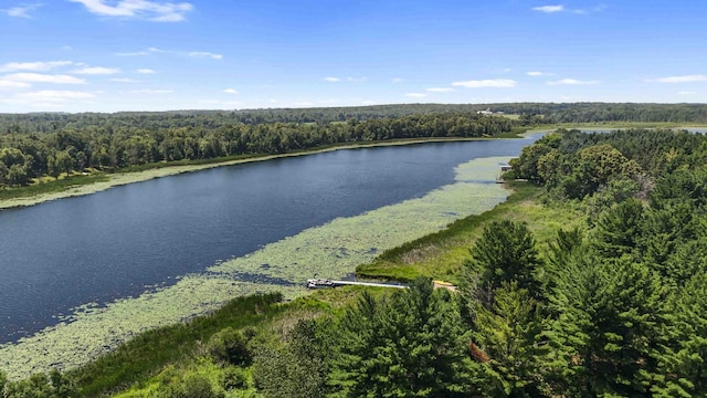 51800 500th St, Menahga, MN 56464 - aerial view of a heavily wooded area and a large body of water