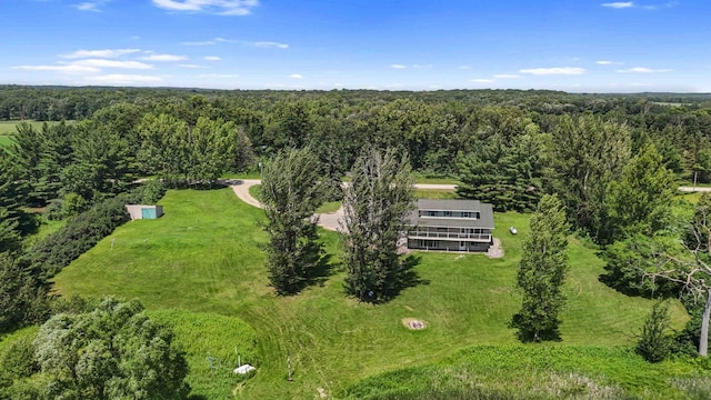 51800 500th St, Menahga, MN 56464 - aerial view of property and surrounding area with a heavily wooded area