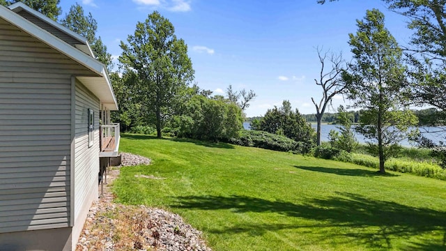 51800 500th St, Menahga, MN 56464 - view of grassy yard with a water view