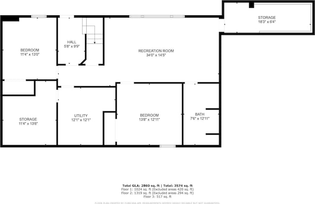 51800 500th St, Menahga, MN 56464 - view of floor plan / room layout