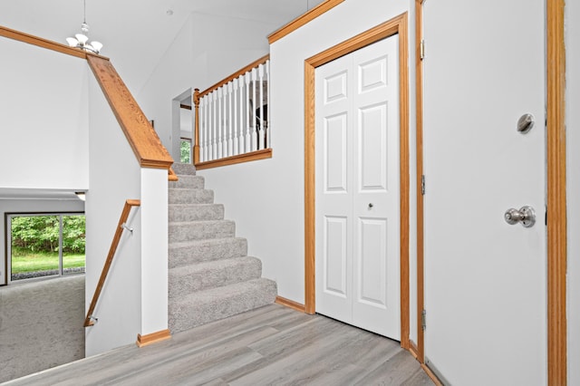 8811 Coffman Path, Inver Grove Heights, MN 55076 - staircase with wood finished floors and baseboards