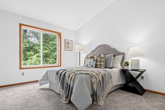 8811 Coffman Path, Inver Grove Heights, MN 55076 - carpeted bedroom featuring baseboards and vaulted ceiling