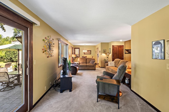 10315 Boundary Creek Ter, Maple Grove, MN 55369 - living room with light colored carpet and baseboards