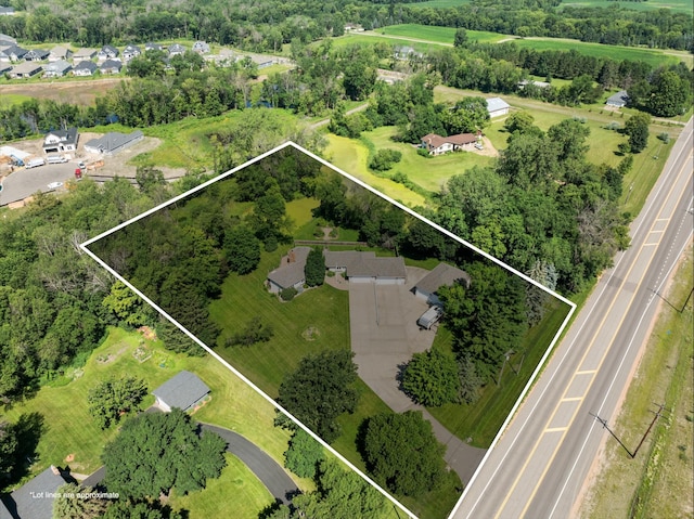 8045 County Road 116, Corcoran, MN 55340 - aerial overview of property's location featuring property boundaries highlighted