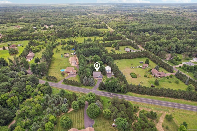 24864 Kettle River Blvd, Wyoming, MN 55025 - drone / aerial view of a heavily wooded area
