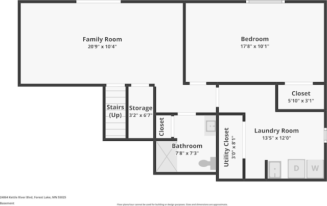 24864 Kettle River Blvd, Wyoming, MN 55025 - view of room layout