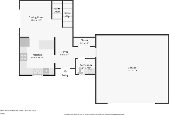 24864 Kettle River Blvd, Wyoming, MN 55025 - view of home floor plan