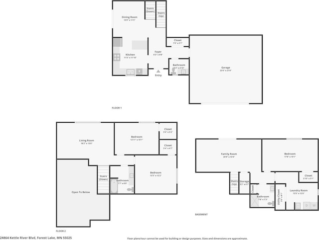 24864 Kettle River Blvd, Wyoming, MN 55025 - view of property floor plan