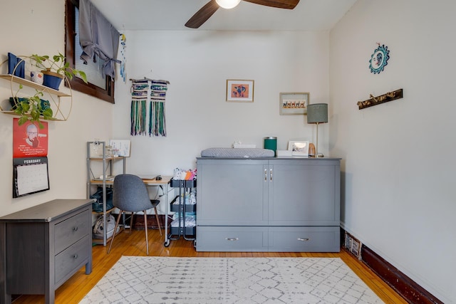 400 8th Ave NE Unit 1, Minneapolis, MN 55413 - office space with ceiling fan and wood finished floors
