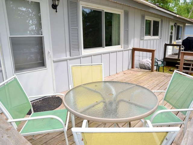 26315 Icon Dr Unit 103, Park Rapids, MN 56470 - deck featuring outdoor dining area