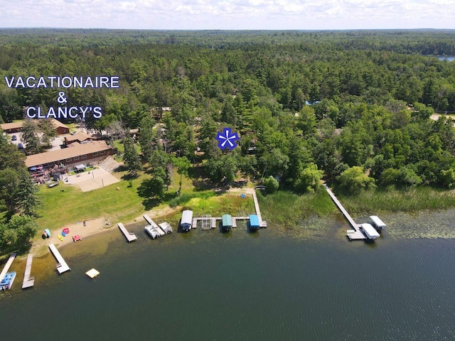 26315 Icon Dr Unit 103, Park Rapids, MN 56470 - aerial overview of property's location with a heavily wooded area and a large body of water